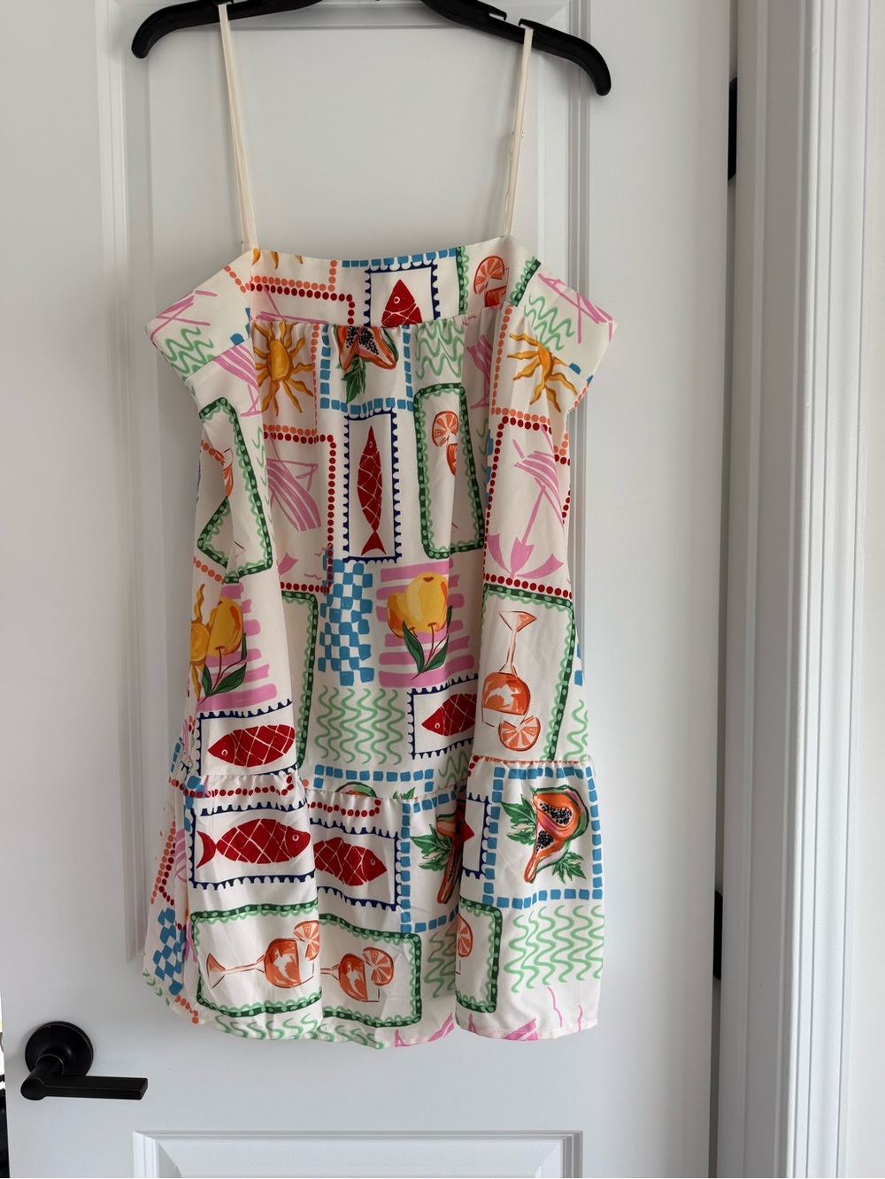 Printed Sundress with Colorful Motif